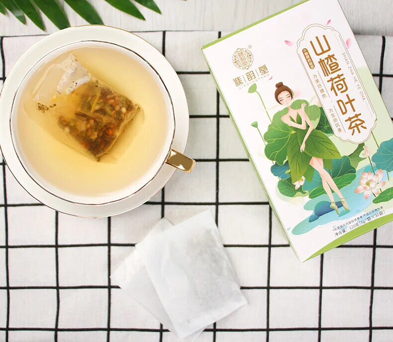 Hawthorn Lotus Leaf Tea Healthy Herb Tea Bag 120g