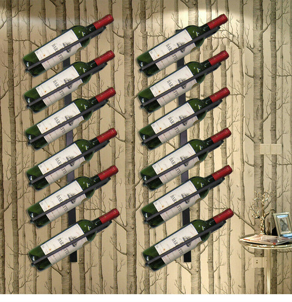 Red Wine Champagne Bottle Display Stand Rack Organizer Tilted/Straight Wine Rack