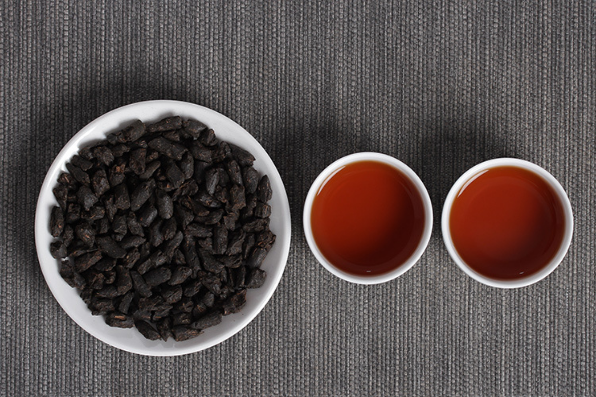 HelloYoung 500g/Tin Yunnan Pu'er Tea Menghai Ripe Tea Jujube Tea Fossil Crushed Silver