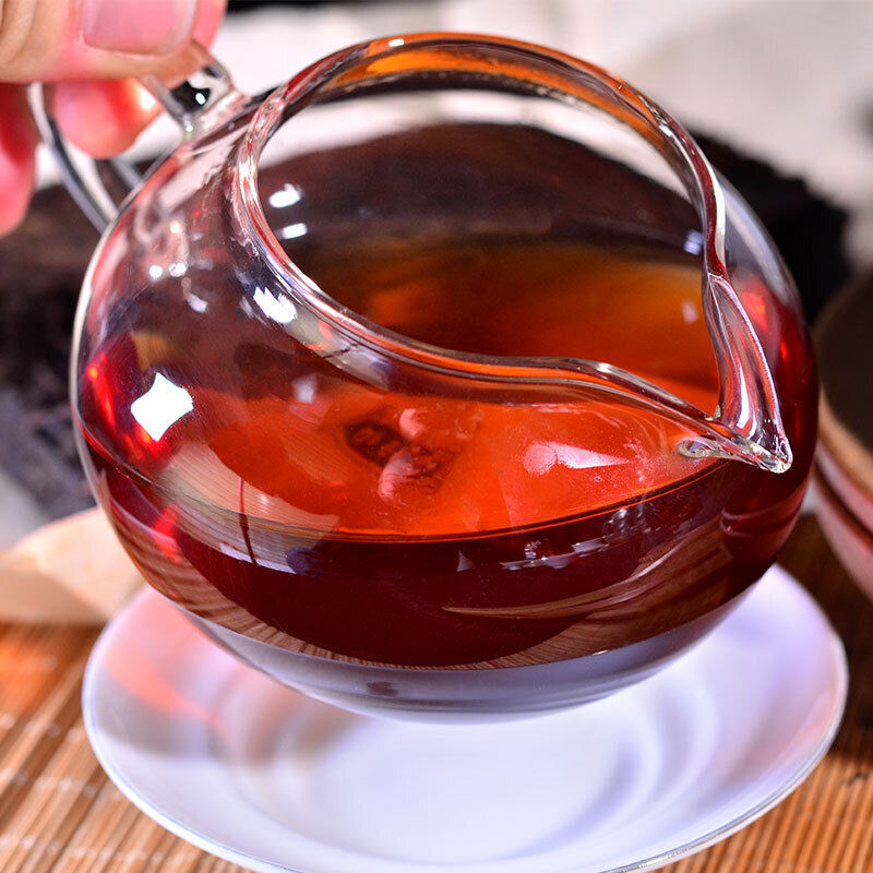 HelloYoung Yunnan Pu'er Ripe Tea Brick Old Pu'er Old Tea Brick 250g Ripe Tea Brick
