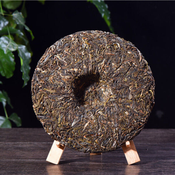 Premium Green Tea 357g/12.59oz  Pu-Erh Tea Yiwu Big Healthy Tea Cake Gift Tea