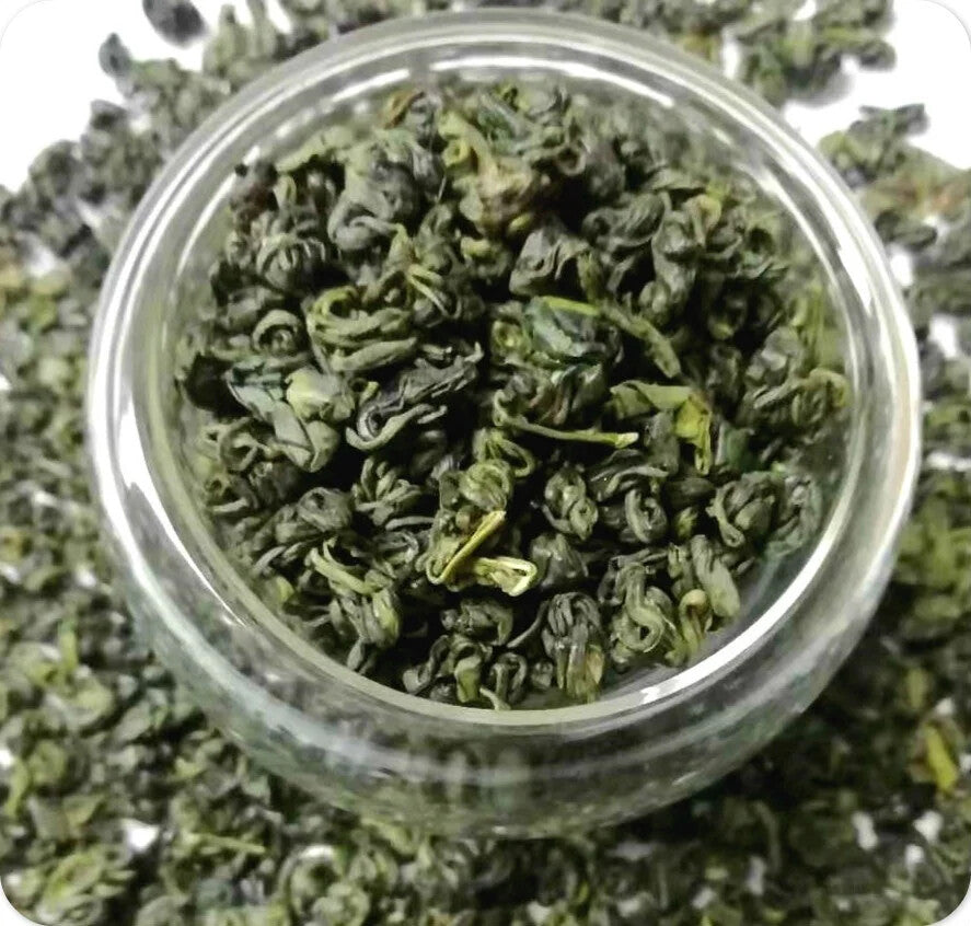 Low price loose green tea Chinese healthy Organic green gem factory low price Secondary image