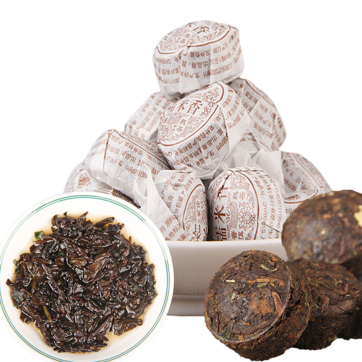 100g Puerh Tea Yunnan Glutinous Rice Flavor Tuocha Puer Black Tea Ripe Pu Er Tea