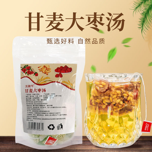 Glycyrrhiza Jujube Soup Instant Wheat Licorice Red Date Tea Pyramid Bags