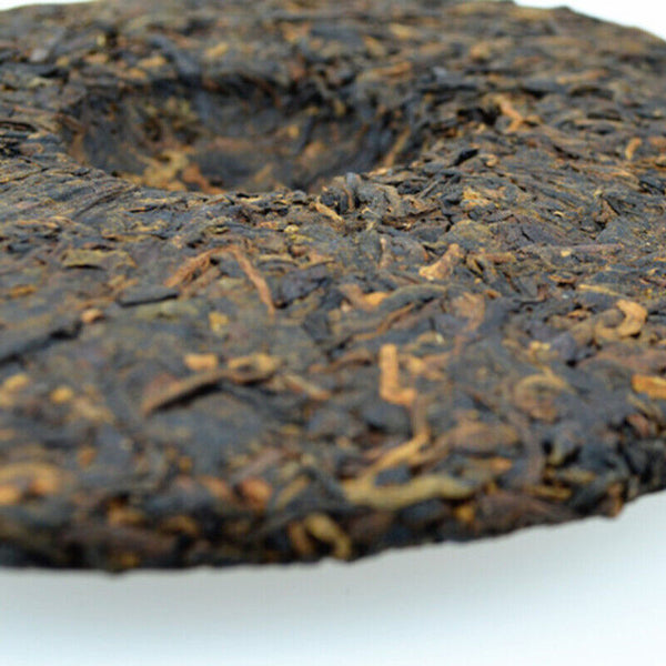 HelloYoung Gift Tea Premium Puerh Cooked Tea Cake 357g Menghai Big Tree Organic Black Tea