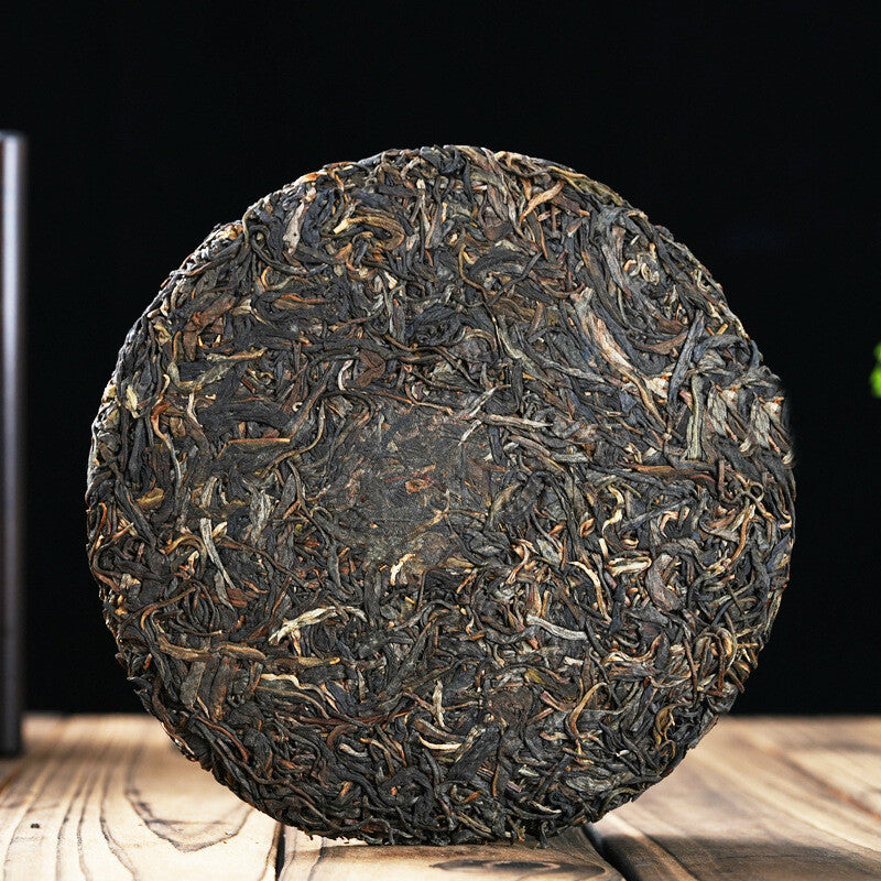 2016 Menghai Yiwu Ancient Tree Qizi Cake Round Tea Yunnan Pu'er Tea Raw Tea 357g Secondary image
