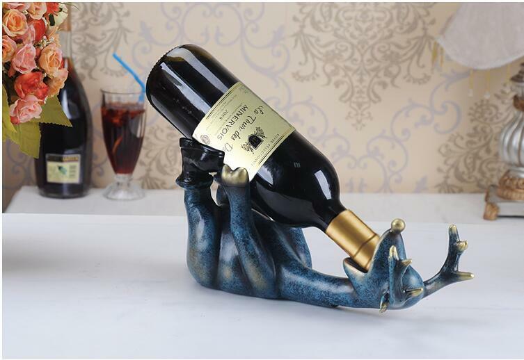 Wine Bottle Shelf Resin Drunk Deer Wine Rack Wine Holder Home Decoration Crafts