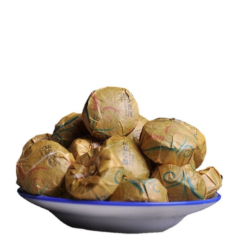 HelloYoung Mini Tuo Tea Yunnan Puerh Tea Glutinous Fragrance Ripe Tuo Tea 500g/1.1lb
