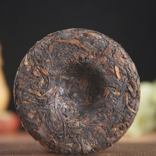 HelloYoung Pu'er Tea Health  Ripe Tea Small Tea Cake Yunnan Traditional Banzhang50g