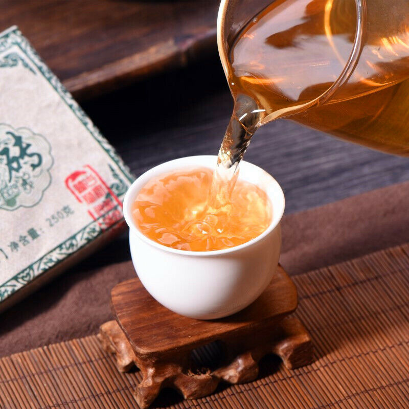 HelloYoung Green Tea Pu-Erh Raw Tea Bricks Menghai Big Leaf Pu'er Tea 1000g Natural Yunnan