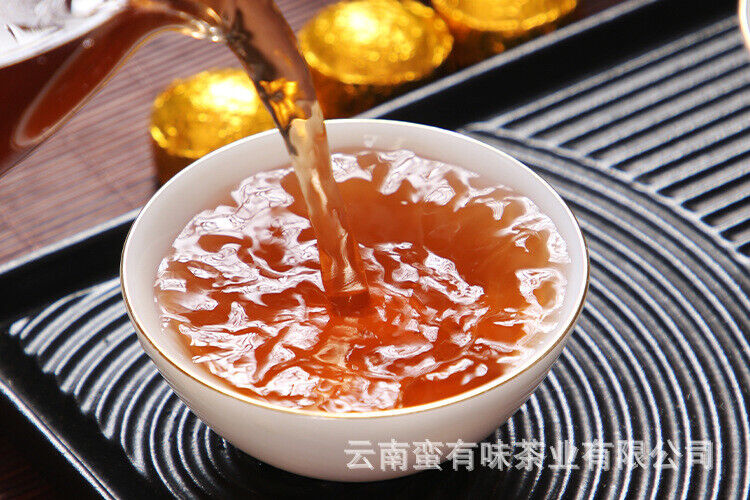 HelloYoung 70g Yunnan Pu'er tea leaves glutinous small tuocha ripe tea mini small tuocha