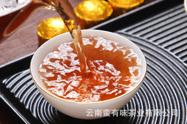 HelloYoung 70g Yunnan Pu'er tea leaves glutinous small tuocha ripe tea mini small tuocha