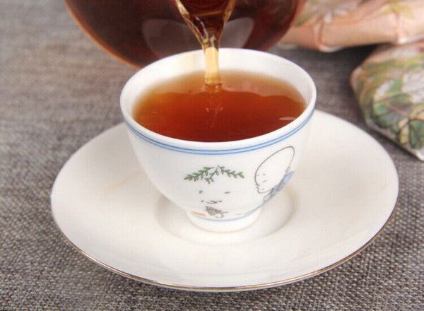 Jasmine Ripe Pu-erh Tea Cake 100g Premium Flower Infused Aged Chinese Puerh