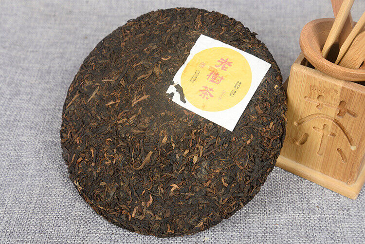 HelloYoung Yunnan Pu'er Tea Ripe Tea Cake 357g Yunnan Tea Cake