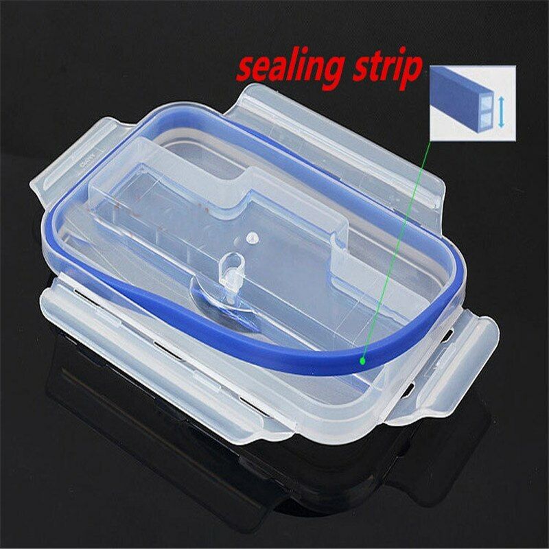 Plastic Clear Tableware Buckle LunchBox Can Microwave Oven Bento Dinnerware Nice