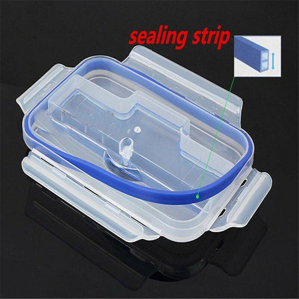 Plastic Clear Tableware Buckle LunchBox Can Microwave Oven Bento Dinnerware Nice
