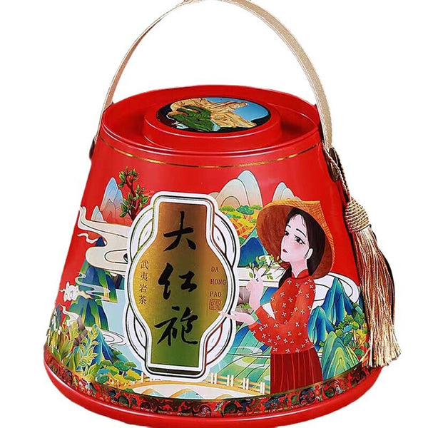 Da Hong Pao Oolong Tea Authentic Wuyi Mountain Strong Fragrance Canned 500g