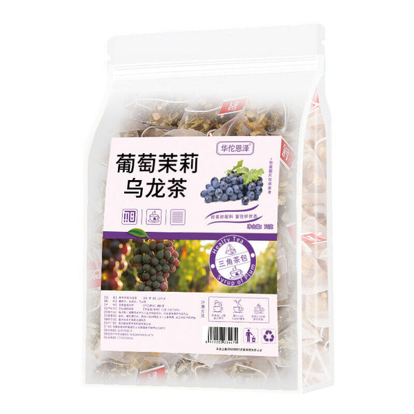Grape Jasmine Oolong Tea Cold Brew Tea Bag Infusion Fruit Flower Tea 125g/25