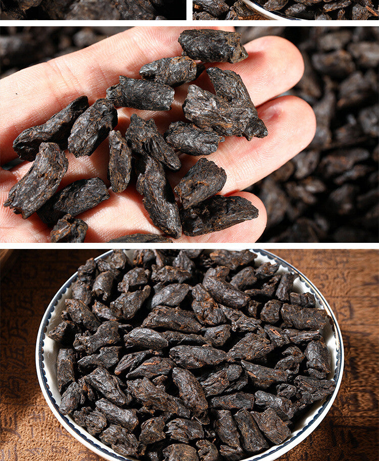 Menghai Old Tea Yunnan Pu'er Tea Glutinous Rice Fragrant Tea Fossil Ripe Tea