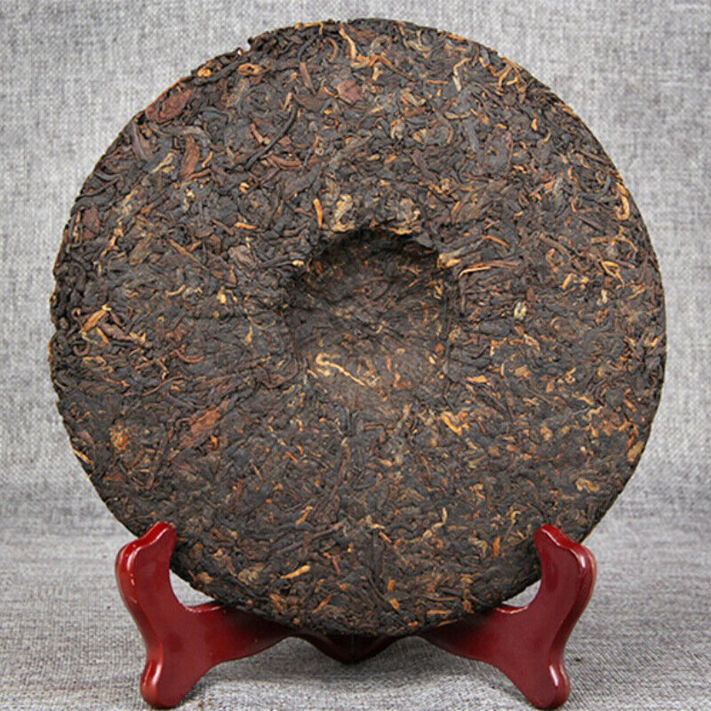 HelloYoung 400g Puwen YUNYA Puer Ripe Pu-erh "Phoenx" Feng Bing Natural Puerh Tea Cake Secondary image
