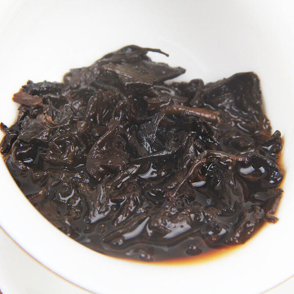 Golden Hao Ripe Tea Cake Natural Seven Seed Cake Tea 357g/12.59oz Pu'er Ripe Tea