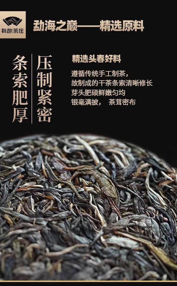 Brown Raw Tea Yunnan Pu'er Tea Early Spring Raw Tea 357/g Floral Fragrance