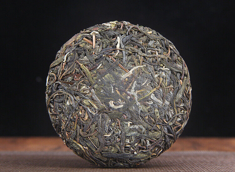 HelloYoung 100g Yunnan Menghai He Kai Sun Green Pu-erh Raw Tea Cake Seven Seed Cake Tea