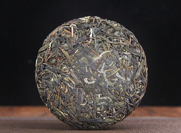 HelloYoung 100g Yunnan Menghai He Kai Sun Green Pu-erh Raw Tea Cake Seven Seed Cake Tea