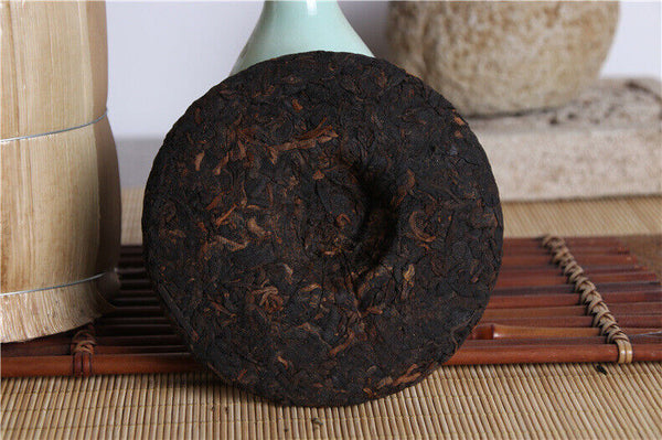 100g Yunnan Menghai Badashan Pu-erh Ripe Tea Cake 云南勐海巴达山普洱熟茶饼 七子饼普洱茶