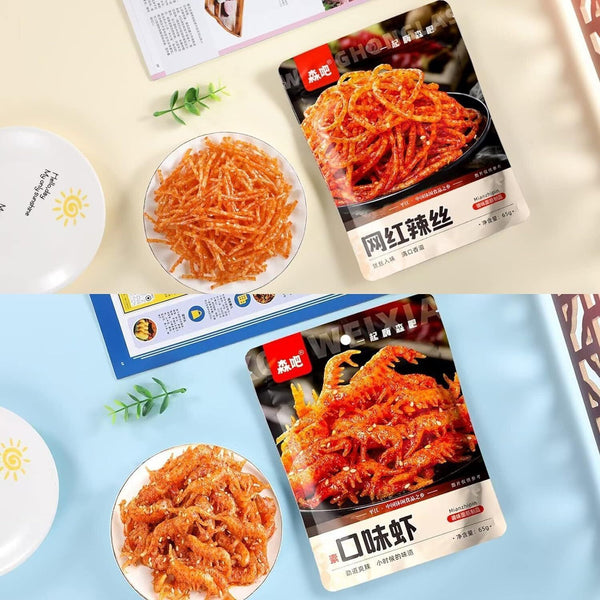 Pikanter Streifen Latiao Snack Chinesische Spezialität Veganer Pikanter Snack