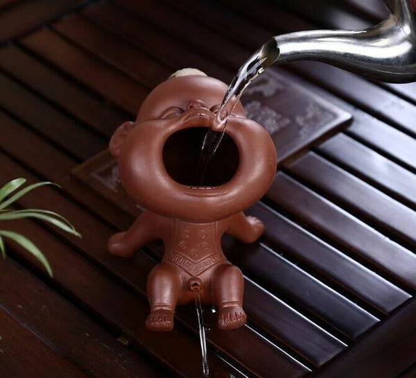 Tea Pet Ornament Tea Decoration Chinese Folk Art Purple Clay Decoration Crafts