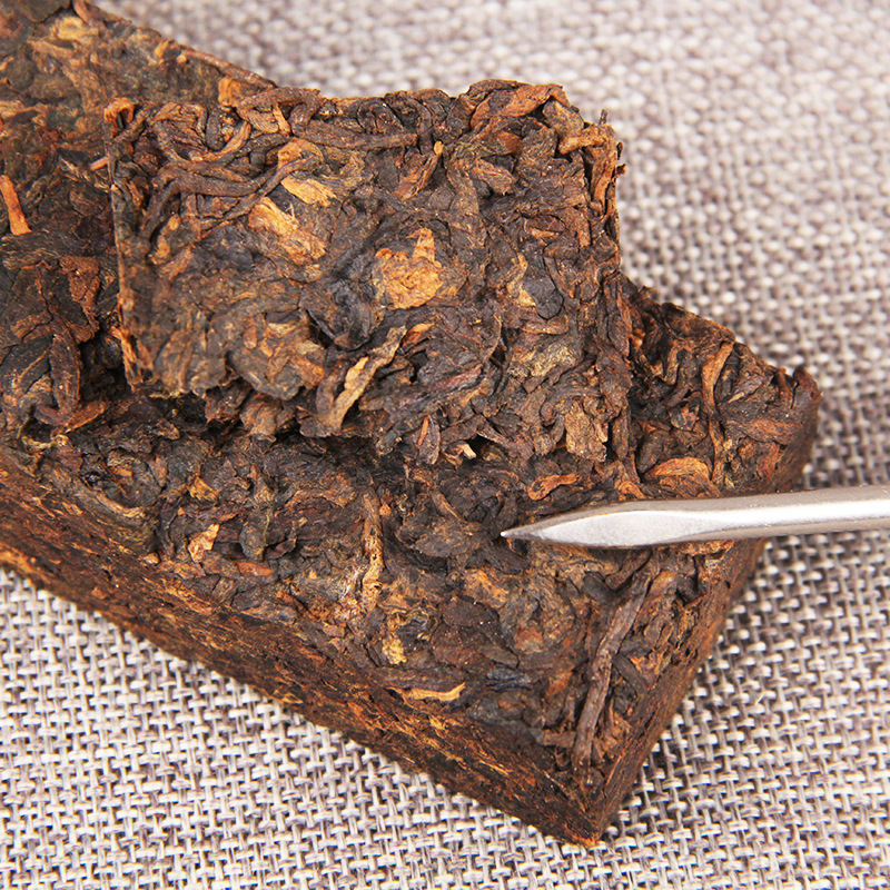 300g Puerh Ripe Tea Aged Golden Bar Spring Tea Ancient  Pu'er Tea Black Tea