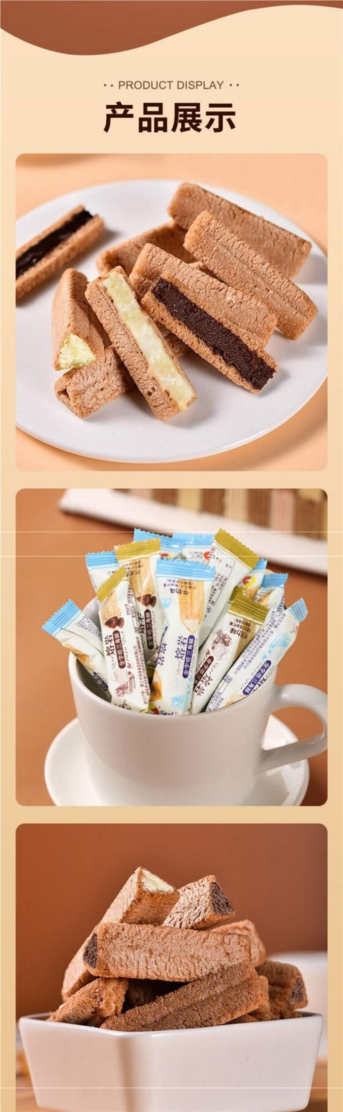 Perfect for Office,Lava Triangle Crisp Milk Filling Chocolate Wafer Snack