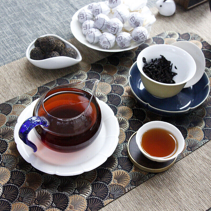 HelloYoung 500g Yunnan Lincang Daxueshan Pu'er tea ripe tea ancient dragon pearl tea ripe