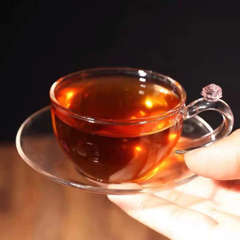 500g Healthy Natural Cooked Tea Menghai Rose-Flavored Mini Xiaotuo Pu'er Tea
