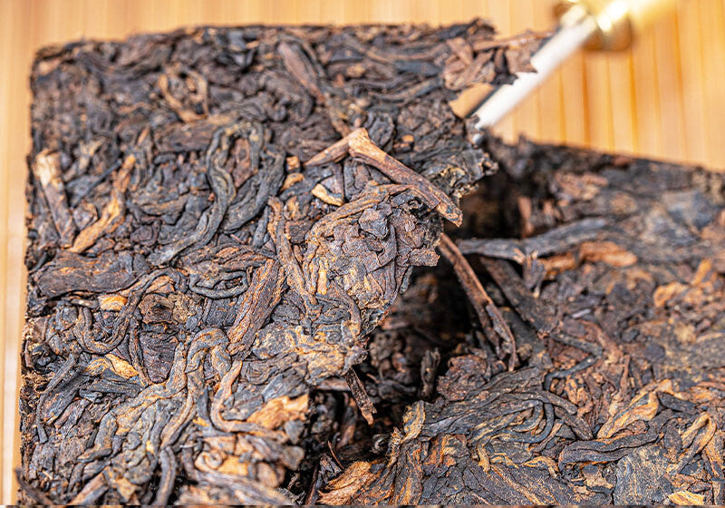 250g Menghai Banzhang Yunnan Pu'er Tea Aged Brick Ripe Cake Old Brick Tea
