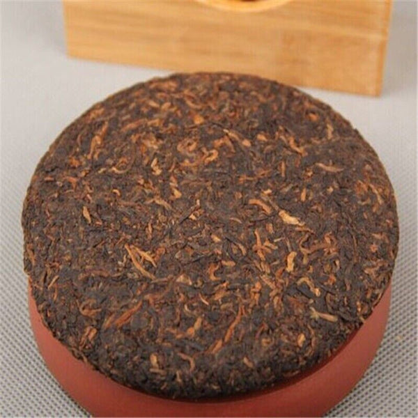 Golden Bud Pu-erh Tea Cake 100g Organic Ripe Black Tea Traditional Aged Premium