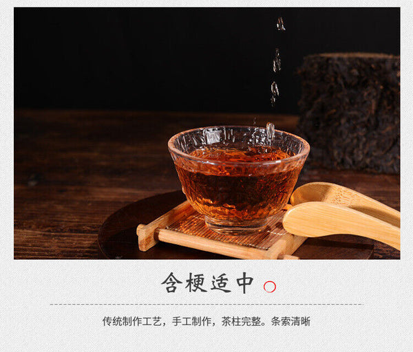 HelloYoung 500g Anhua Black Tea Hundred Two Tea Dun Flower Roll Tea Aged Black Tea