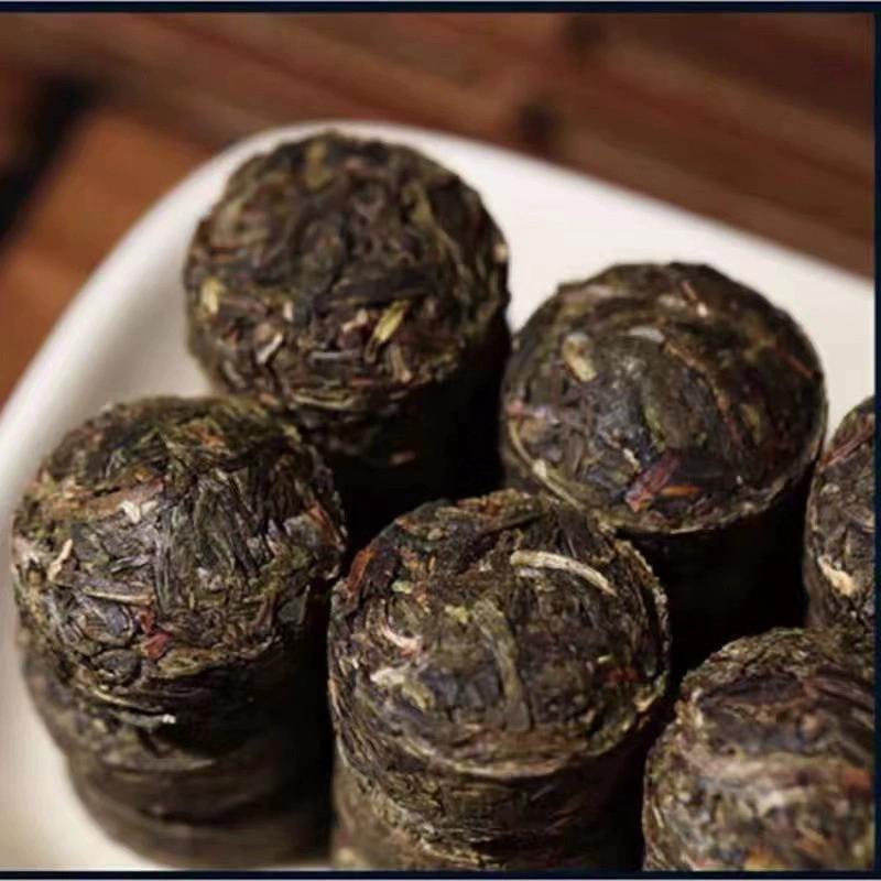 500g Raw Mini Tea Yunnan Menghai Glutinous Rice Fragrant Pu'er Xiaotuo Tea
