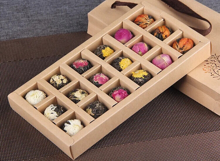 Flower Fragrance Yunnan Shen Puer Dragon Pearls with Different Flower Lily Rose