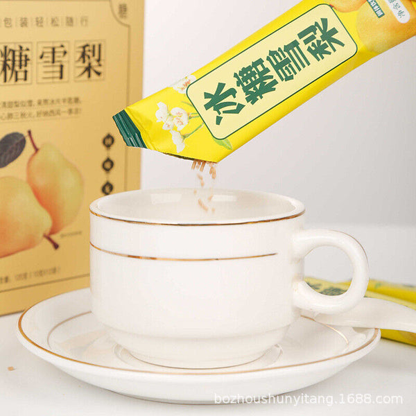 HelloYoung Ice Sugar Snow Pear Solid Drink Punch Ice Refreshing Relief 100g 10g*10