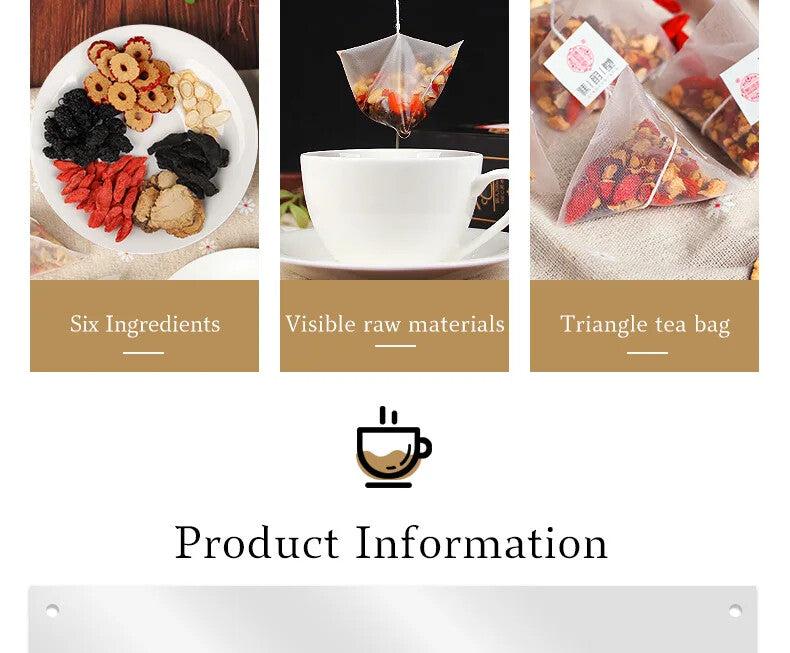 Ginseng Five Treasure Tea 150g/30 Bags Healthy Herb Tea Bag