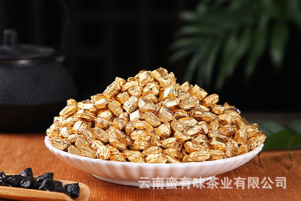 HelloYoung 500g Long Yin Puerh Tea Cream Aged Puerh Ripe Tea Instant Tea Square Tea Cream