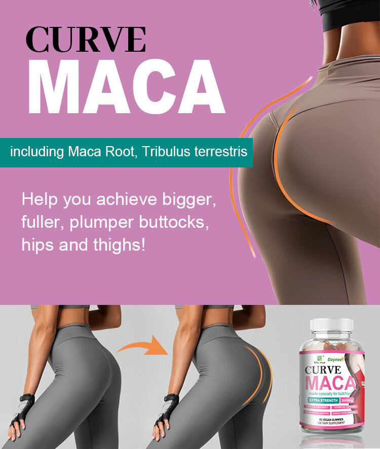 Curve Maca Gummies  3g* 60 pcs/bottle Butt Enhancement Gummy