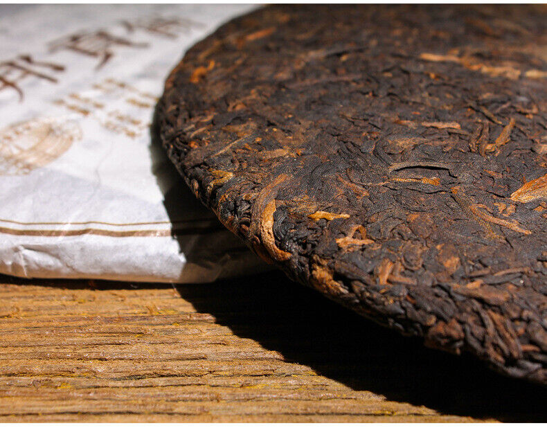 HelloYoung 357g Yunnan Pu'er Ripe Tea Cake Tea Ma Bang Gong Cakes Aged Pu'er Tea Cake