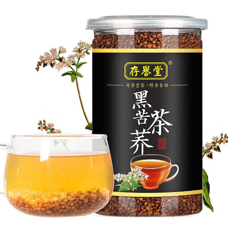 Roasted Black Tartary Buckwheat Tea Grain Tea Herbal Tea 500g Can Premium