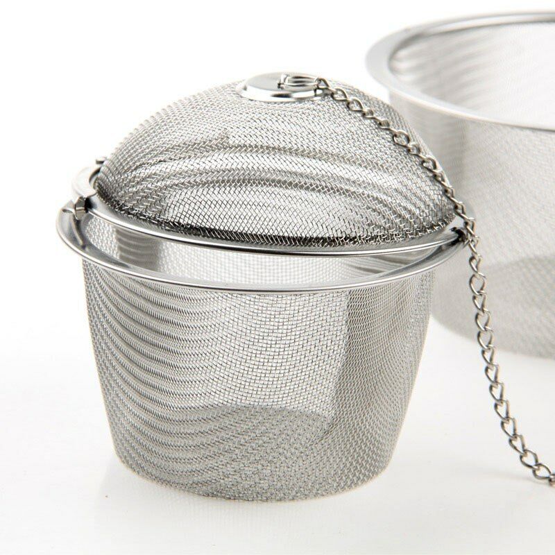 Tea Handle Filter Strainer Diffuser Stainless Steel Tea Spice Ball Mesh Infuser