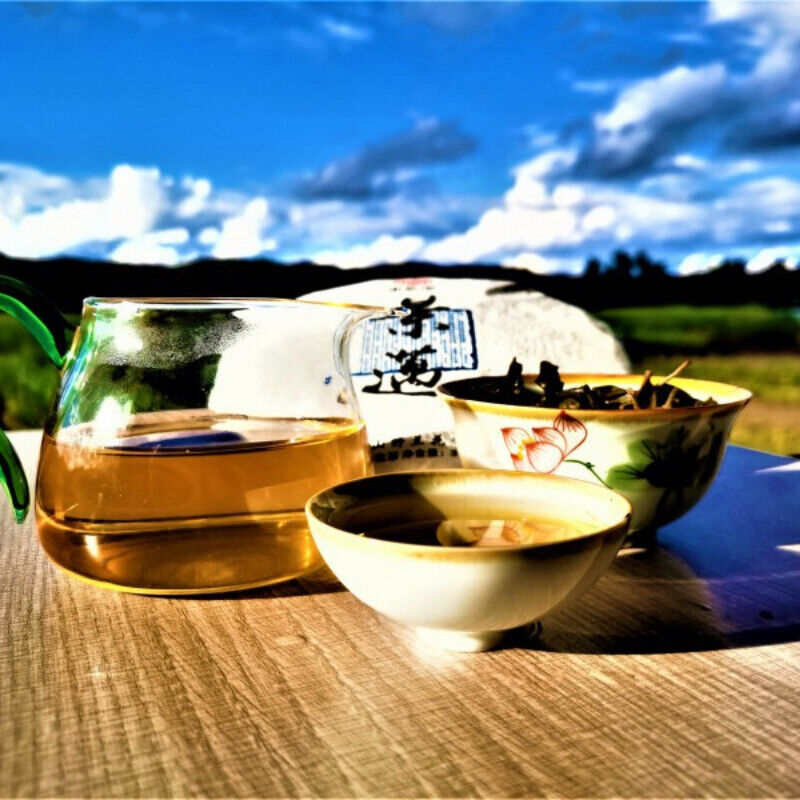 HelloYoung 357g Spring Tea Pu'er Tea Cake Jingmai Ancient Tree Cha Pu'er Tea Gift Tea