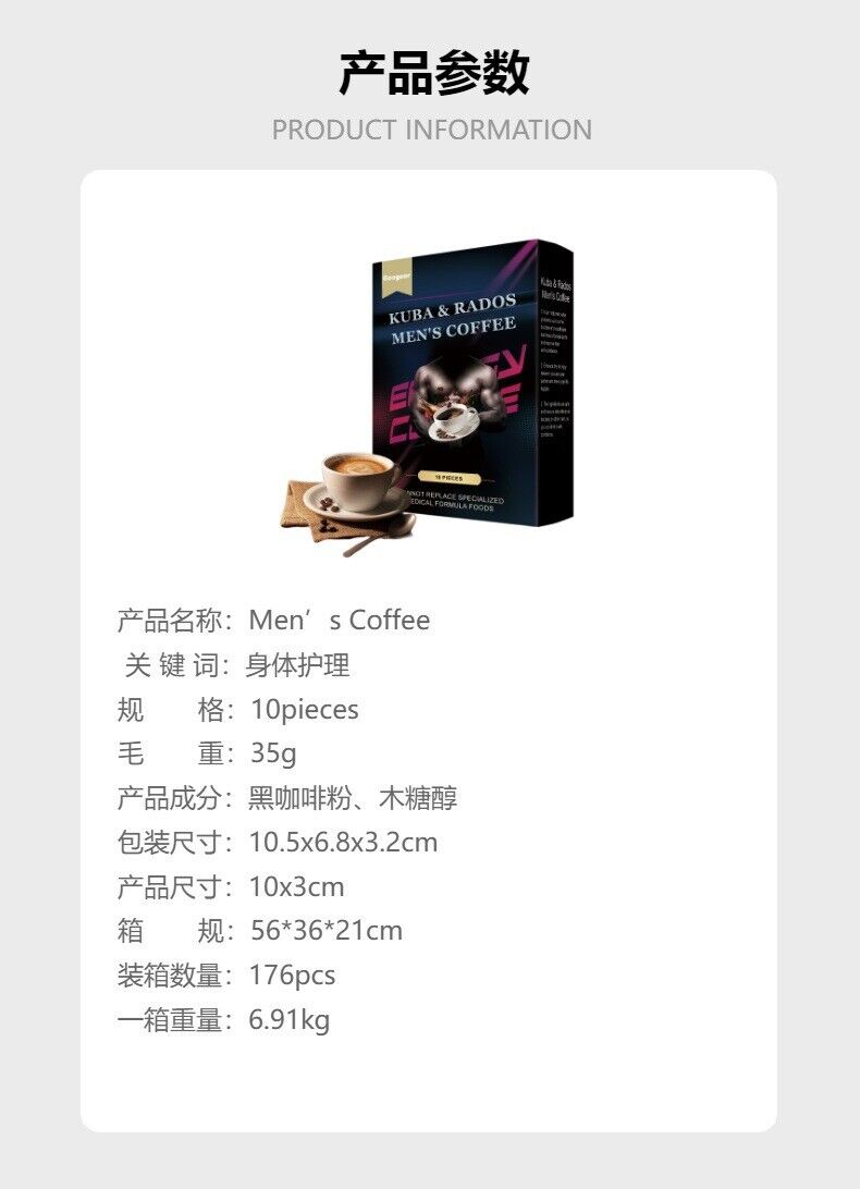 Premium Blend for Him 10 pcs/box Googeer Kuba & Rados Men's Coffee