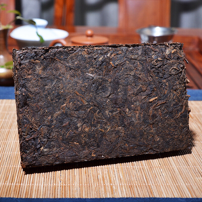 250g  Old Banzhang Brick Tea Yunnan Pu'er Cooked Tea Menghai Cooked Tea Brick Secondary image